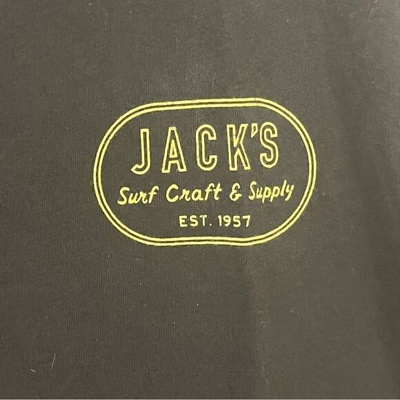Men's Jack's Surfboards Black & Yellow Logo T-Shirt - Picture 4 of 7